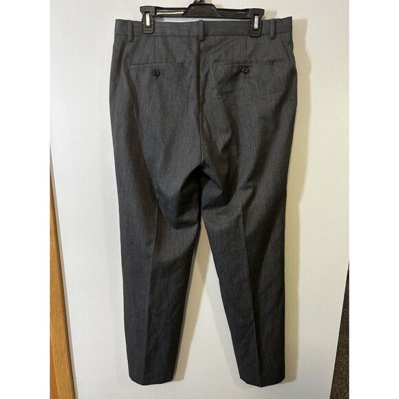 Calvin Klein Men's Dark Gray Pants 33x32 60% Wool 40% Polyester - Picture 2 of 8